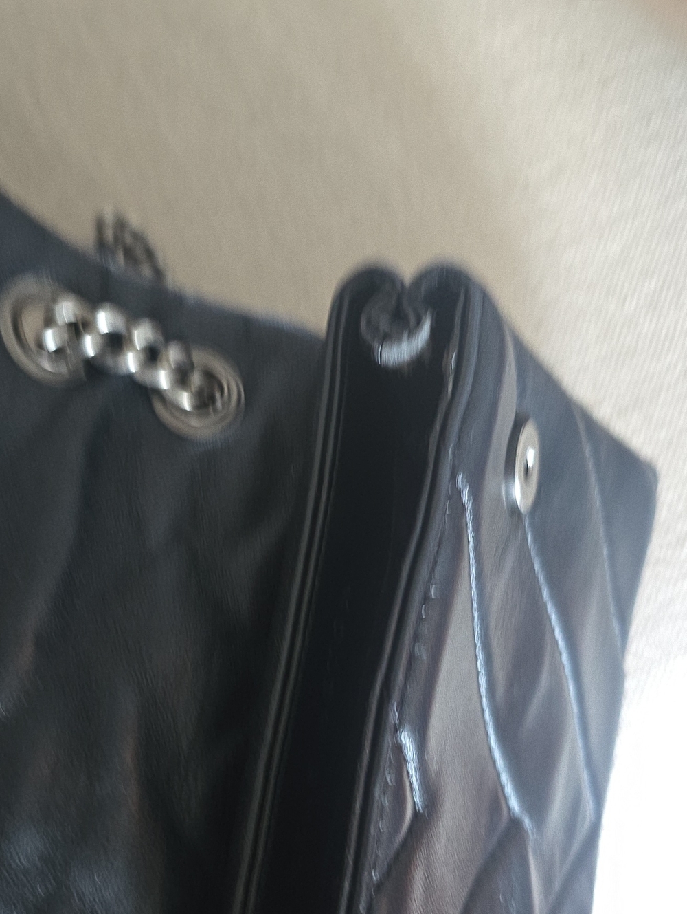 Kurt Geiger Mini KensingtonBlack Quilted Crossbody with Silver Chain - Picture 9 of 11